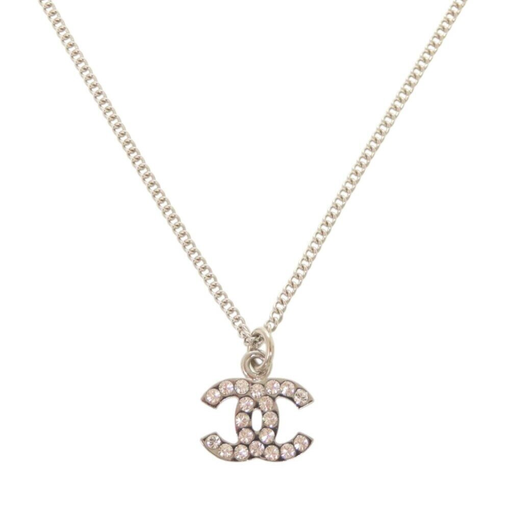 CHANEL Authentic Silver Logo Necklace - Picture 2 of 7